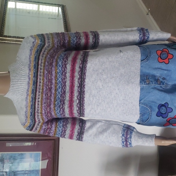Abercrombie & Fitch Sweaters - Abercrombie & Fitch  xs retro stripes mock neck sweater